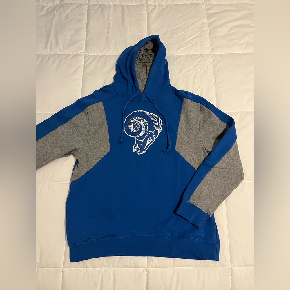 LA Rams Mitchell & Ness hoodie, vintage logo, like new